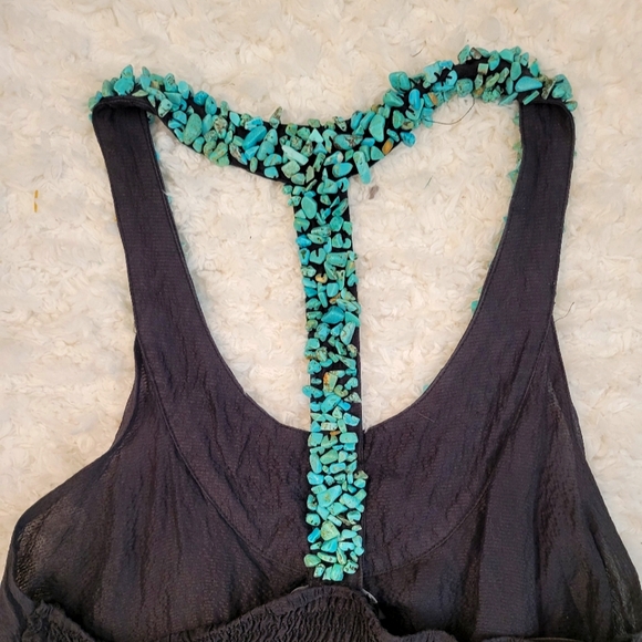 Bebe turquoise embellished top - Picture 4 of 4